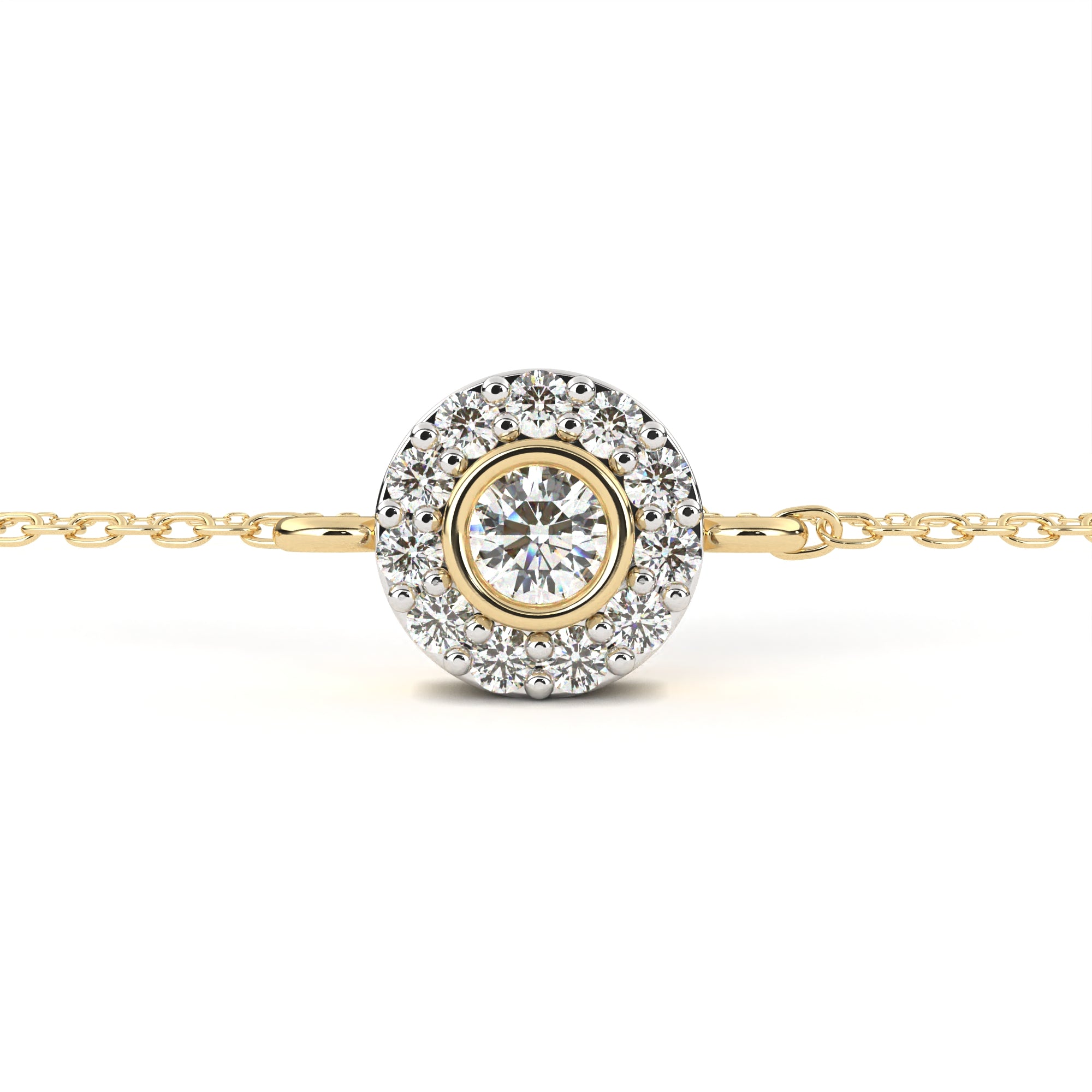 Solitairekart 0.24ct Round Cut Natural Diamond Bracelet-HI Color, VS-SI Clarity